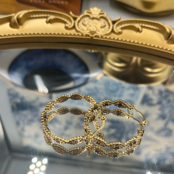 🆕 CRYSTAL HAZE 🧿 BNWT Evil Eye Hoops - Picture 15 of 15